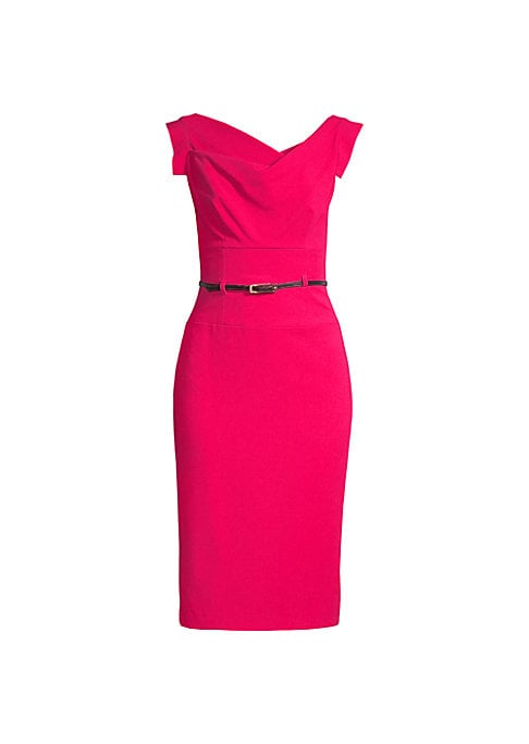 Elegant Draped Sheath Dress