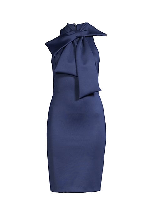 Elegant Bow Neck Dress