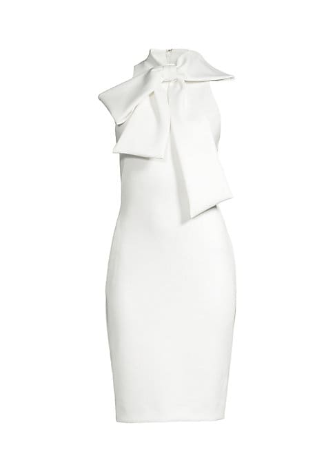 Bow-Embellished Chic Dress