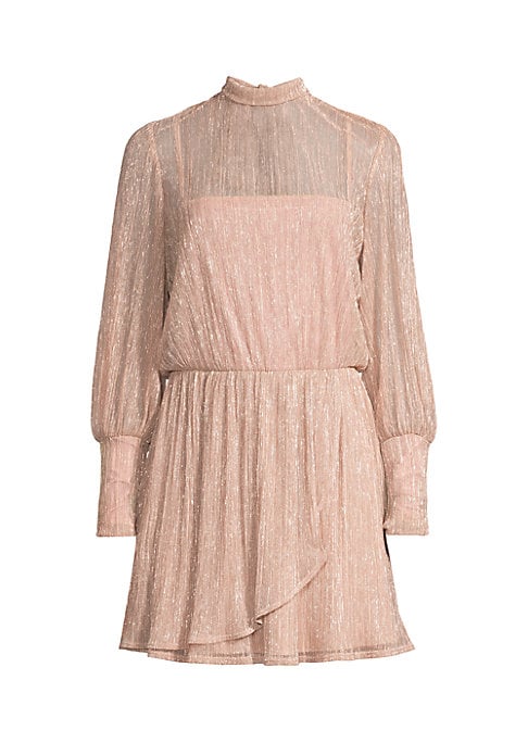 Metallic Elegance Minidress