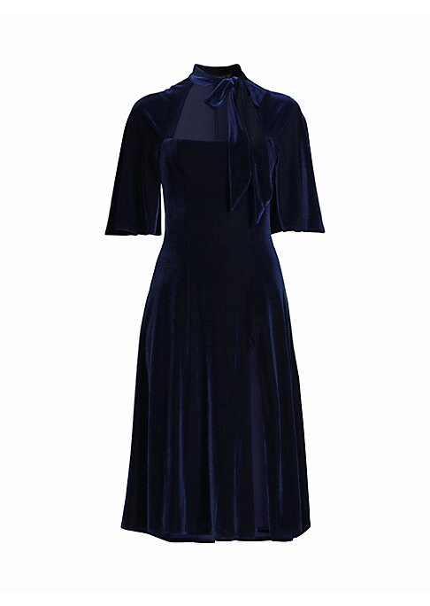 Velvet Flutter Dress