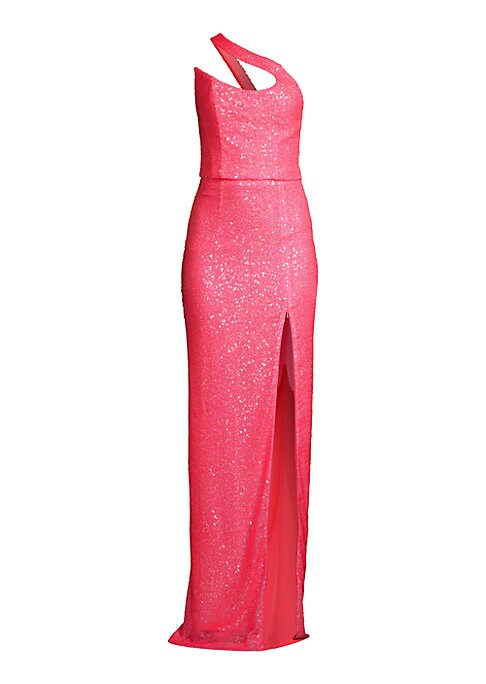 Metallic Elegance Gown