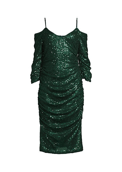 Sparkling Cold-Shoulder Dress