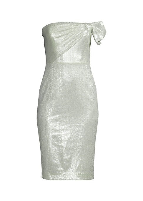 Shimmering Strapless Sheath Dress