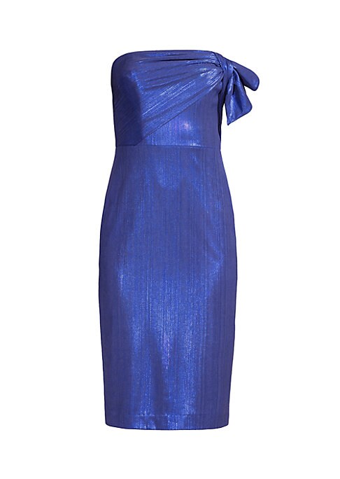 Metallic Bow Sheath Dress