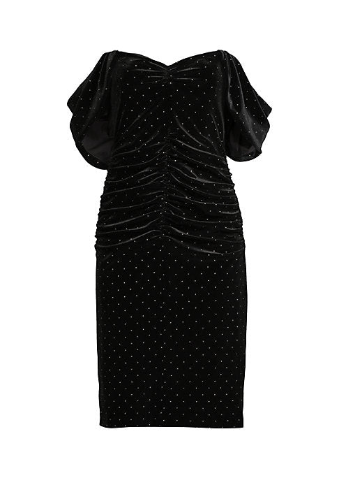 Velvet Ruched Minidress