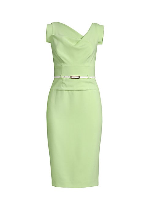 Chic Draped Sheath Dress