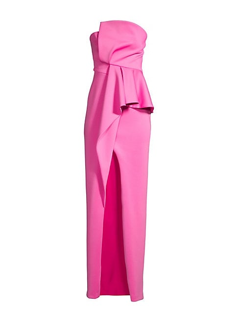 Sleek High-Slit Evening Gown