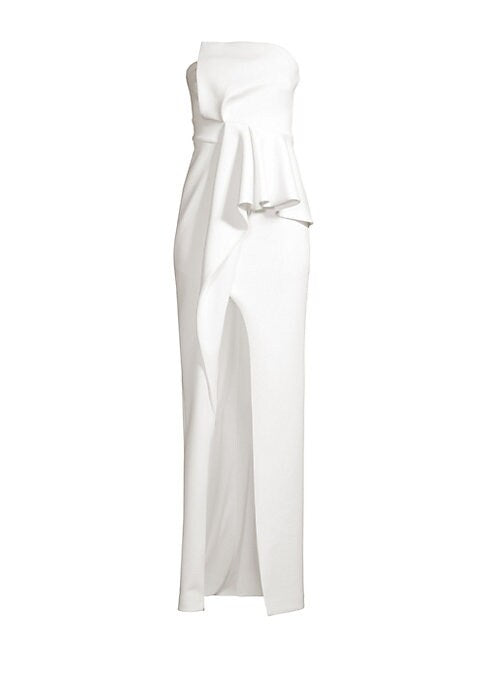 Sleek High-Slit Evening Dress