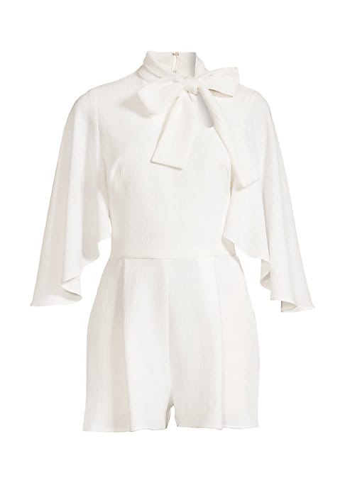 Chic Ruffled Bow Romper