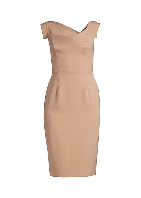 Elegant Draped Sheath Dress