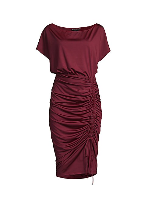 Sleek Ruched Midi Dress