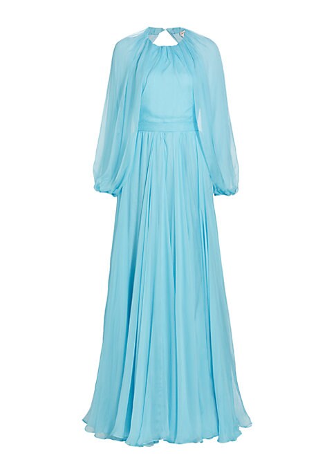 Elegant Balloon Sleeve Gown