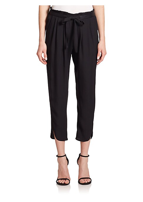 Silk-Luxe Cropped Pants