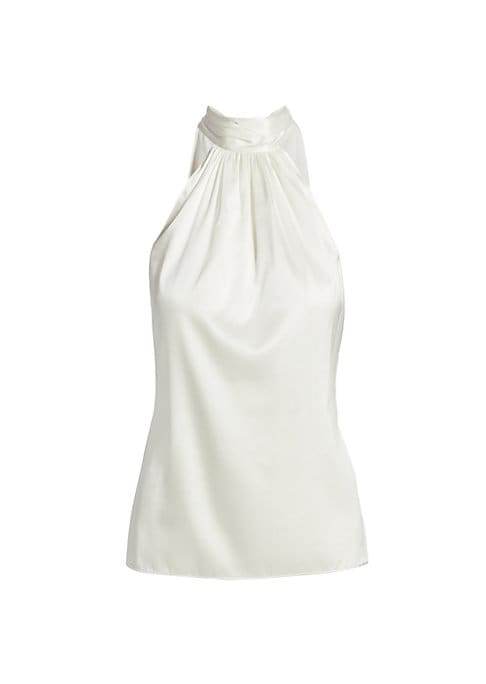 Elegant Bow Halter Top