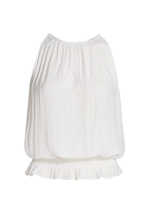 Vibrant Gathered Blouson Top