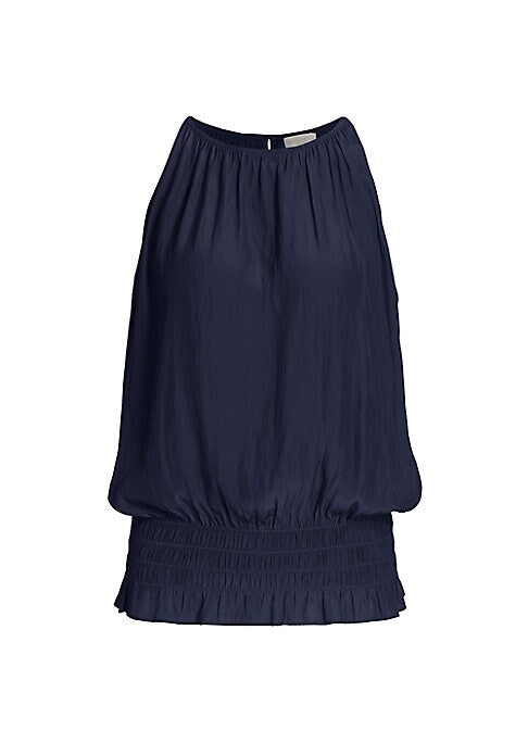 Chic Gathered Blouson Top