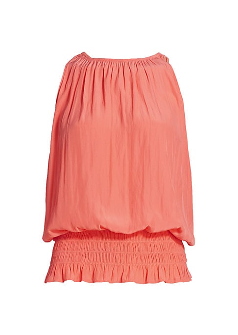 Chic Gathered Blouson Top