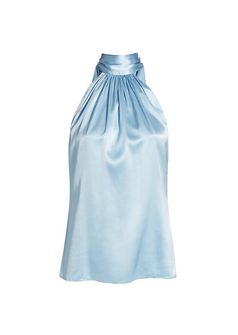 Elegant Silk Bow Top