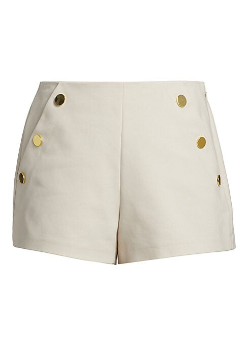 Chic Buttoned Tailored Shorts