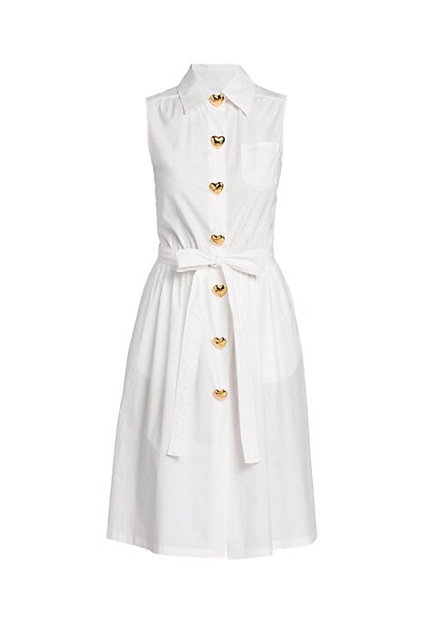Chic Heart Button Dress