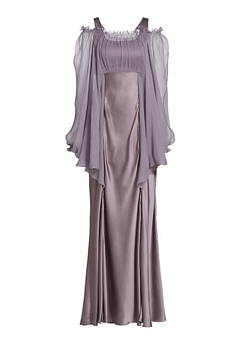 Elegant Sheer Evening Dress