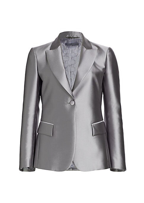 Elegant Silk Blend Blazer