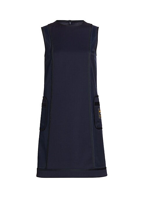 Chic Logo Wool Dress