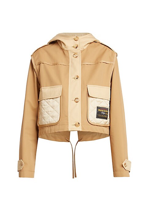 Colorblock Hooded Trench