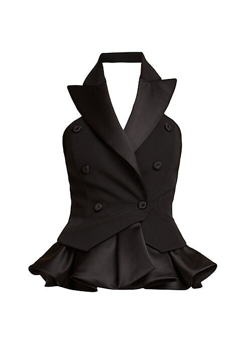 Peplum Satin Elegance Top