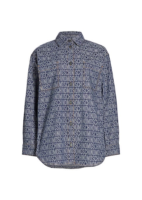 Logo Patch Denim Shirt