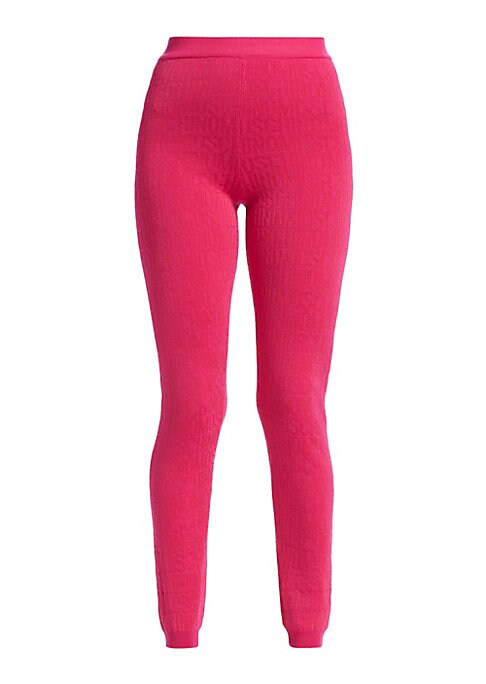 Luxury Wool Logo Leggings