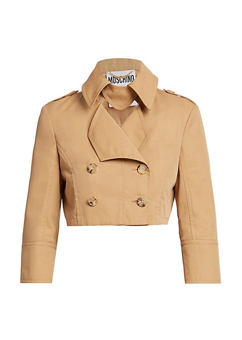Chic Cropped Trench Jacket