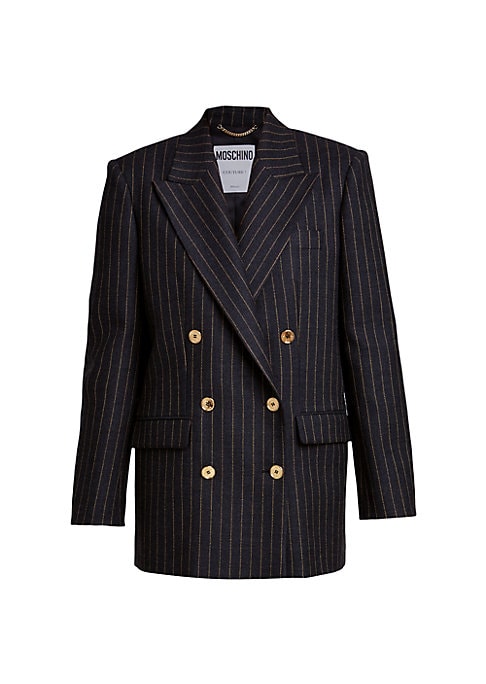 Chic Striped Wool Jacket