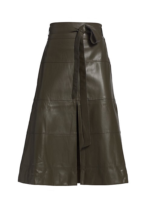 Chic Faux Leather Skirt