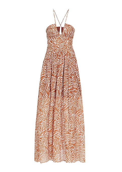 Cut-Out Halter Maxi Dress