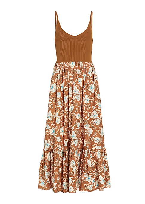 Floral Tiered Midi Dress