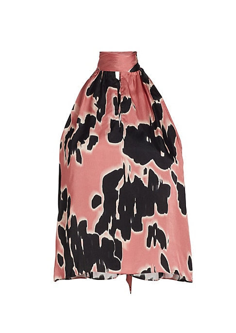 Satin Chic Halter Top
