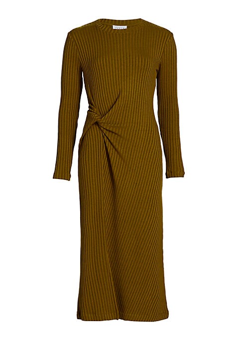 Twisted Elegance Midi Dress