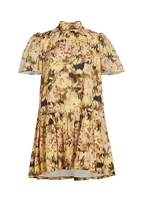 Vivid Peony Minidress