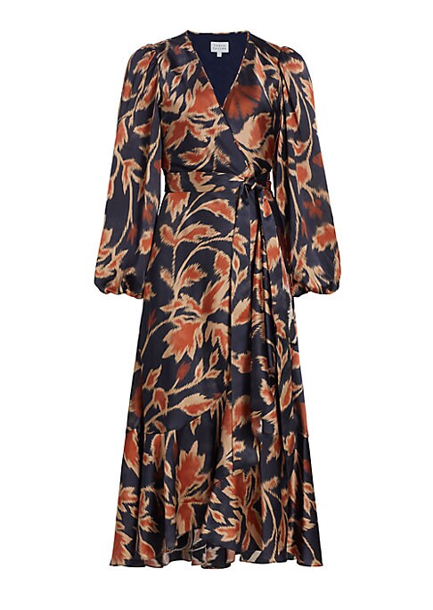 Floral Charm Wrap Dress