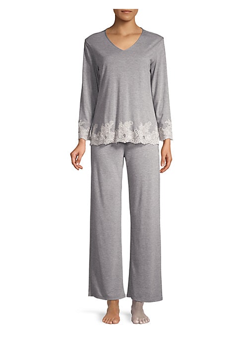 Elegant Lace Pajama Duo