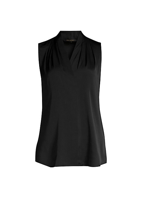 Elegant Gathered Silk Blouse