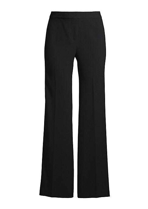 Pleated Wide-Leg Trousers