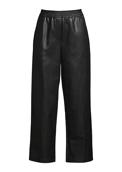 Chic Cropped Leather Pants