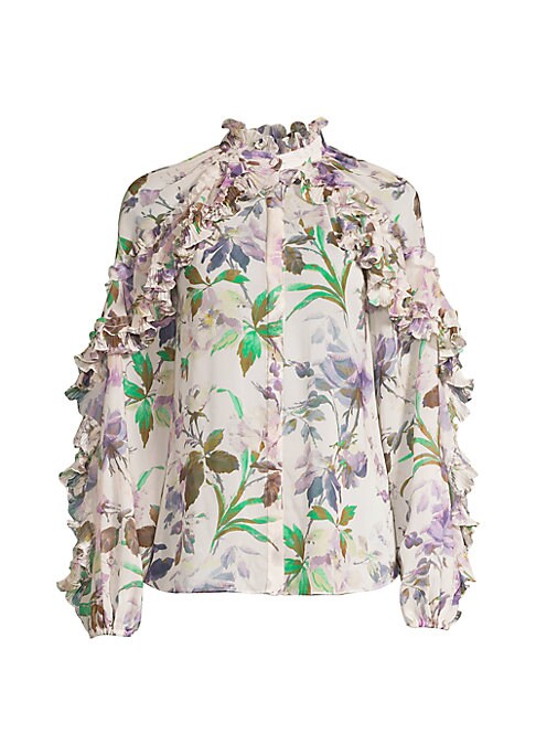 Floral Ruffle Blouse