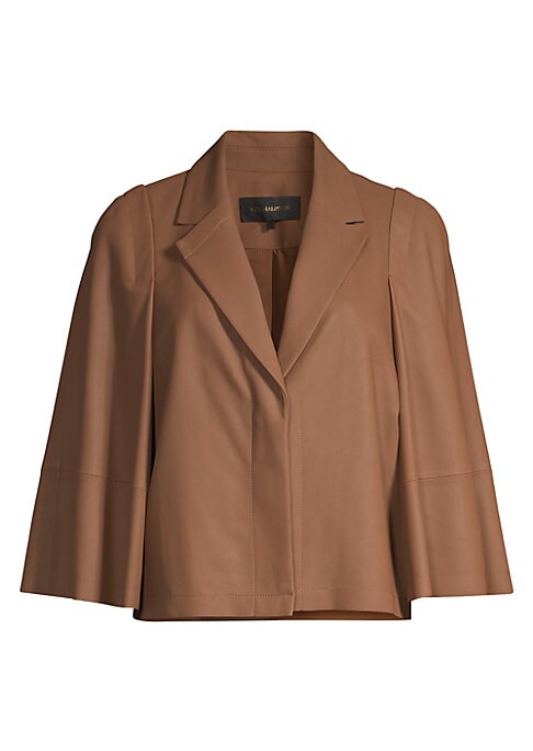 Chic Cropped Leather Jacket