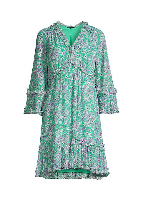 Chic Ruffled V-Neck Dress