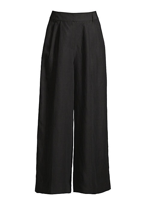 Flowy Linen Blend Trousers
