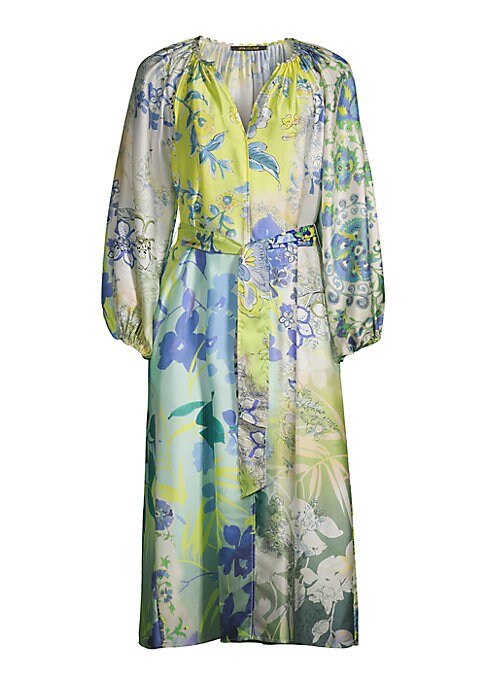 Floral Satin Midi Delight